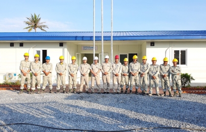 Văn phòng làm việc tại dự án nhà máy điện gió Sóc Trăng 7